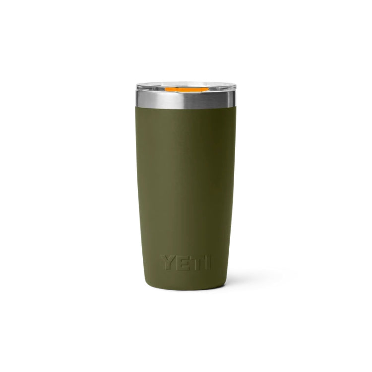 Yeti Rambler 10oz Insulated Tumbler -  Olive/King Crab Orange