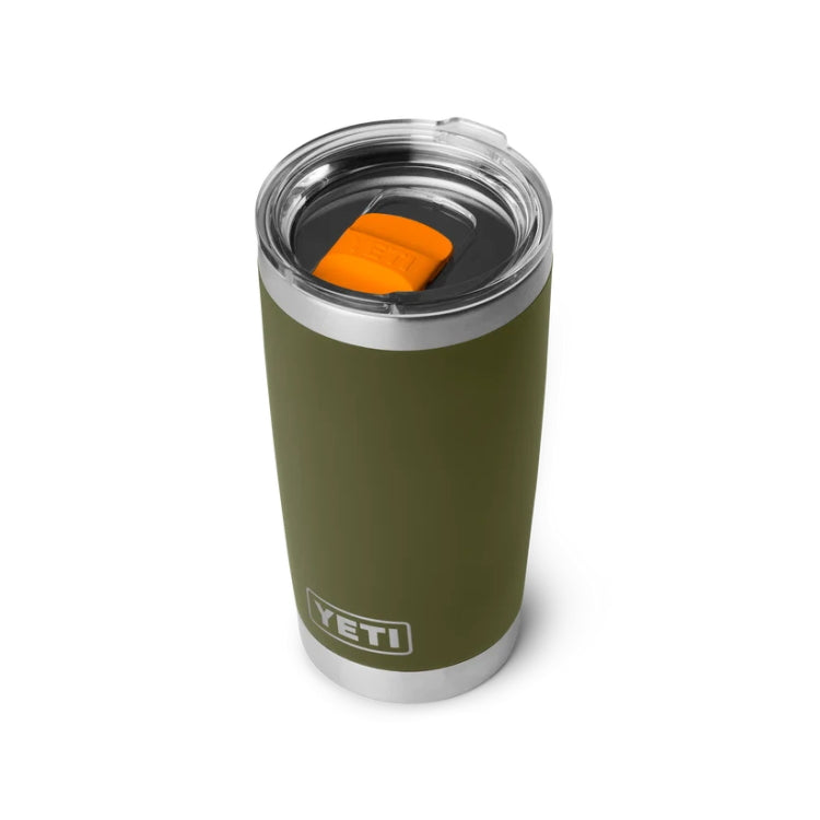 Yeti Rambler 20oz Insulated Tumbler - Olive/King Crab Orange