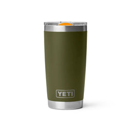 Yeti Rambler 20oz Insulated Tumbler - Olive/King Crab Orange