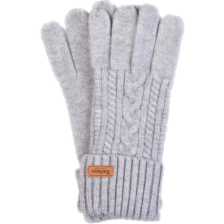 Barbour Ladies Alnwick Knitted Gloves - Grey