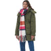 Barbour Ladies Rawson Check Scarf - Dahlia/Navy