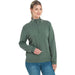 Schoffel Ladies Polperro Pima 1/4 Zip Sweater - Country Green