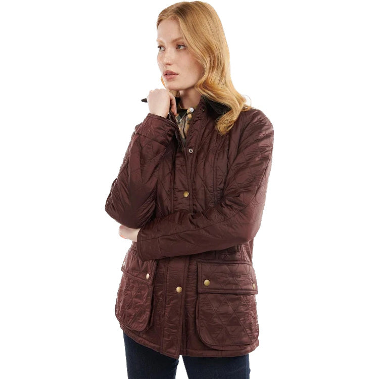 Barbour Ladies Beadnell Polarquilt Jacket - Windsor/Brown