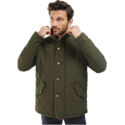 Barbour Waterproof Shoveler Quilt Jacket - Dark Olive