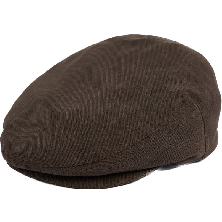 Barbour Waterproof Beaufort Flat Cap - Brown - Size Small