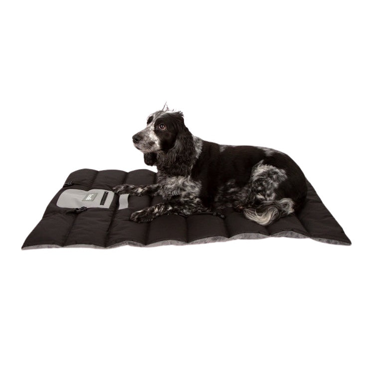 Scruffs Expedition Roll Up Travel Dog Bed - Black-Grey-Storm Grey