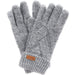 Barbour Ladies Dace Cable Knitted Gloves - Light Grey