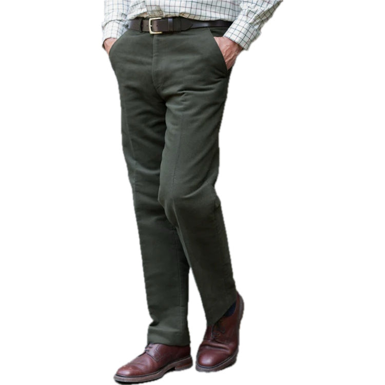 Hoggs of Fife Monarch II Moleskin Jeans Dark Olive John Norris
