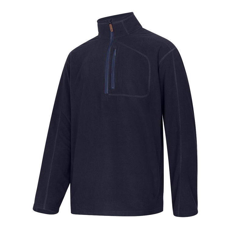 Hoggs of Fife Islander Techpro 1/4 Zip Fleece - Navy