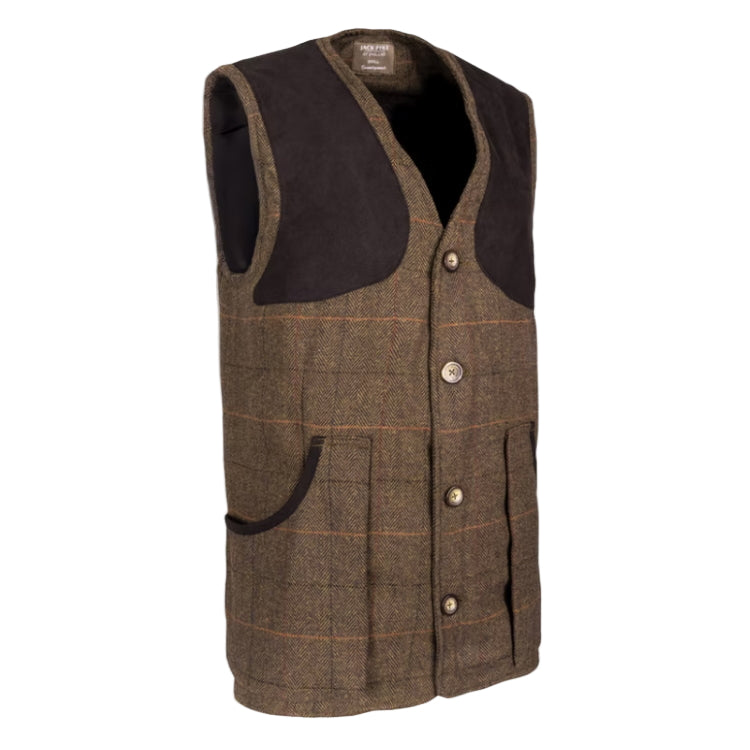 Jack Pyke Shooting Vest - Brown Tweed