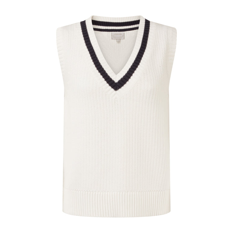 Schoffel Ladies Hambledon Vest - Soft White/Navy