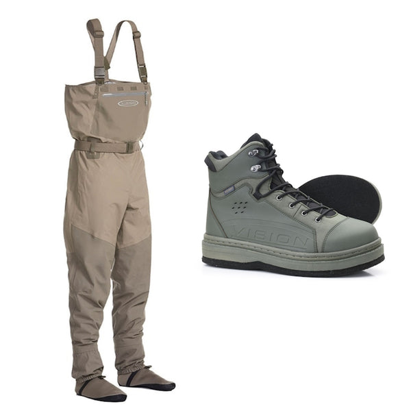 Vision Koski Waders and Felt Green Wading Boots Offer