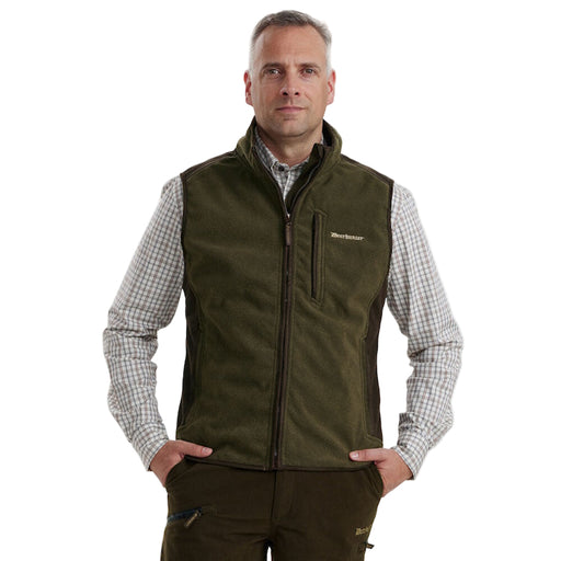 Deerhunter Gamekeeper Bonded Fleece Waistcoat - Graphite Green Melange