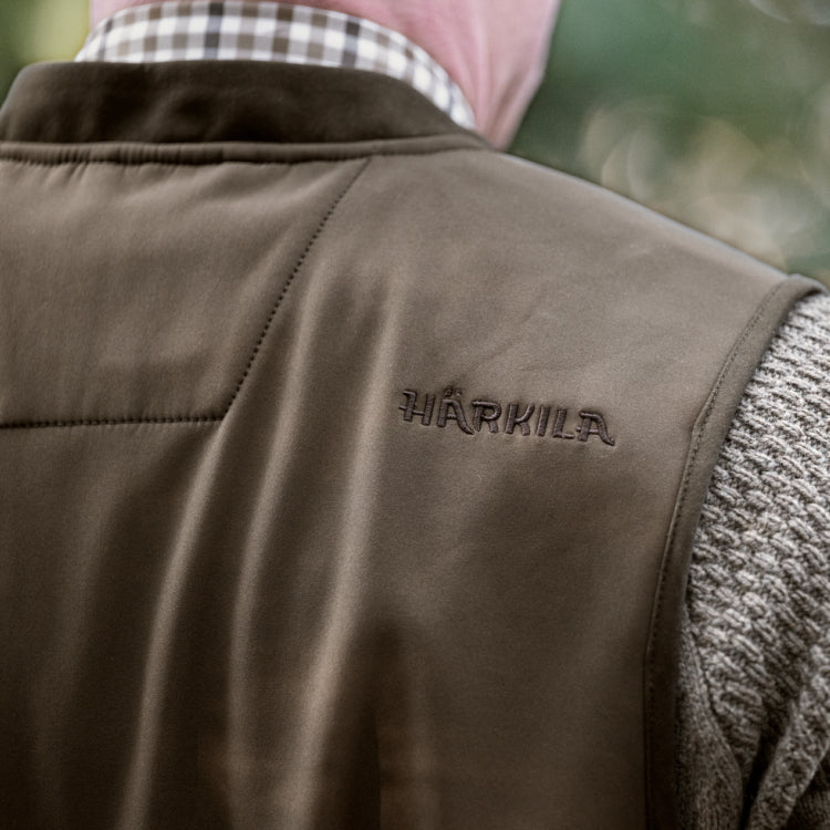 Harkila Skye Shooting Waistcoat - Willow Green/Shadow Brown