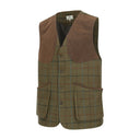 Hoggs Of Fife Kingussie Technical Tweed Field Waistcoat - Green/Blue