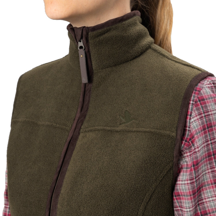 Seeland Ladies Woodcock Ivy Fleece Waistcoat - Pine Green Melange