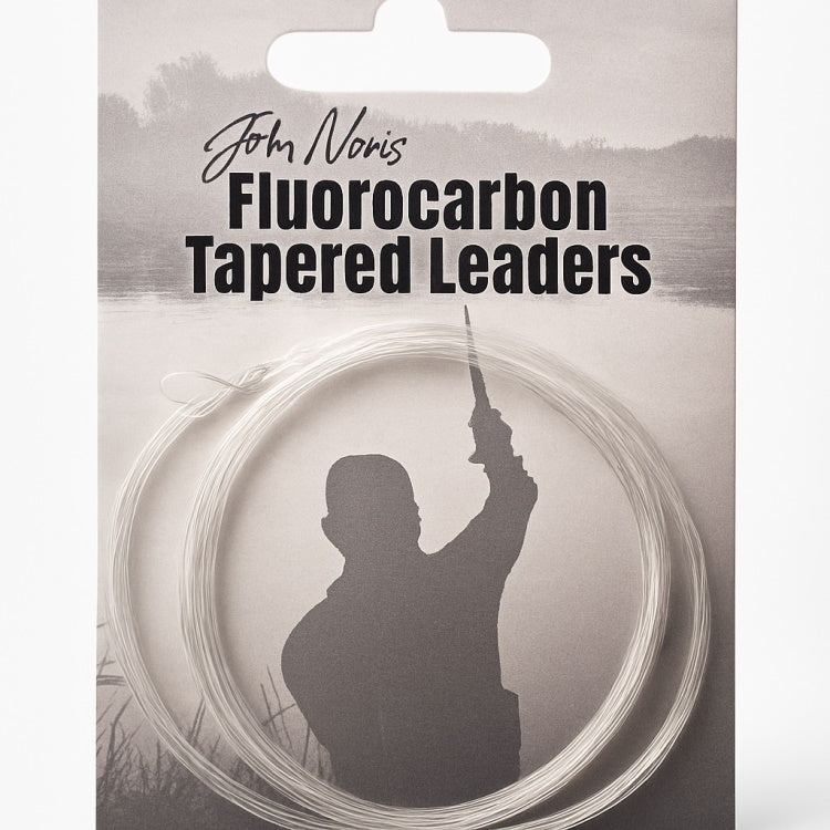 John Norris 9ft Fluorocarbon Tapered Leaders - Twin Pack