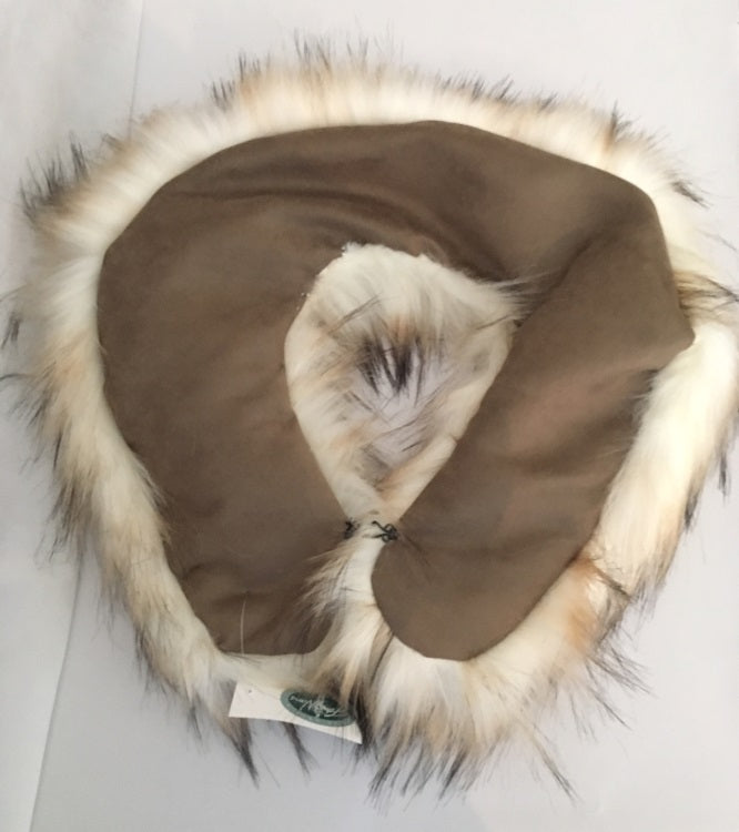 John Norris Ladies Faux Fur Collar - Beige Mink