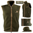 Jack Pyke Countryman Fleece Gilet - Dark Olive with Pheasant