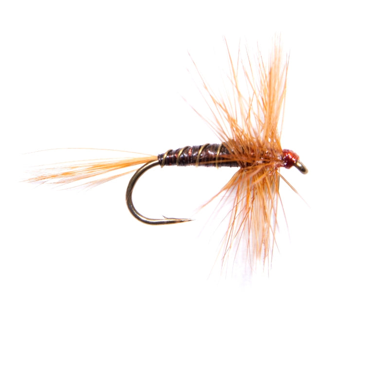 Ginger Quill Hackled Dry Flies
