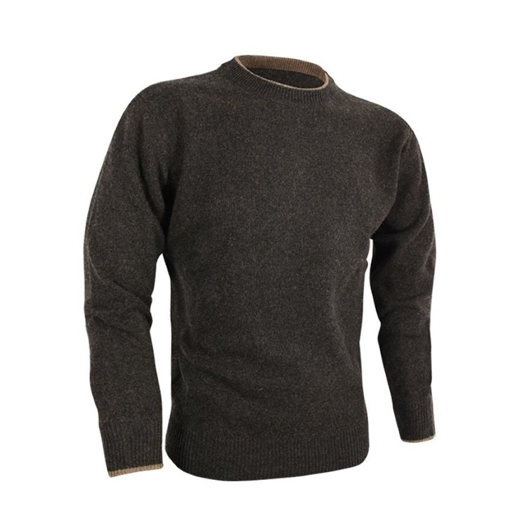 Jack Pyke Ashcombe Crewknit Pullover - Dark Olive