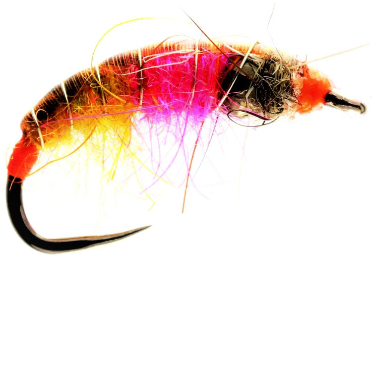 Tungsten Amber Flame Nymph Flies
