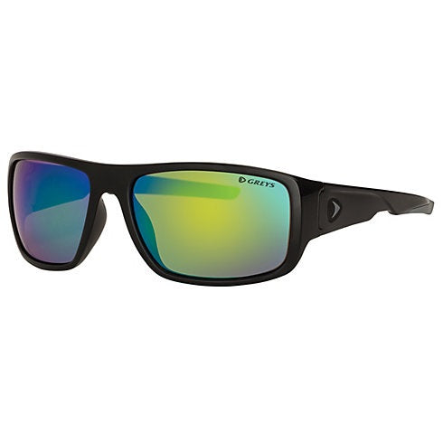 Greys G2 Sunglasses - Gloss Black Frame Green Mirror Lens