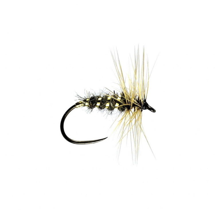 Gold Ribbed Hares Ear Hackled Dry Flies