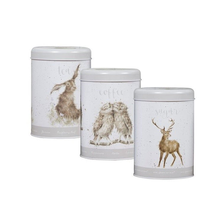 Wrendale Designs Tea Coffee and Sugar Canisters