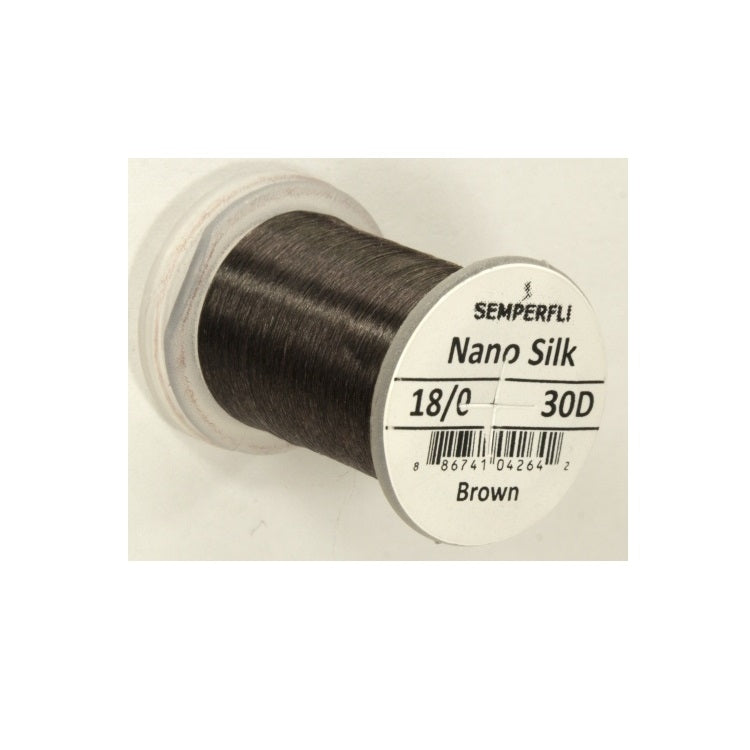 Semperfli Nano Silk Ultra 30D 18/0 Thread - Brown