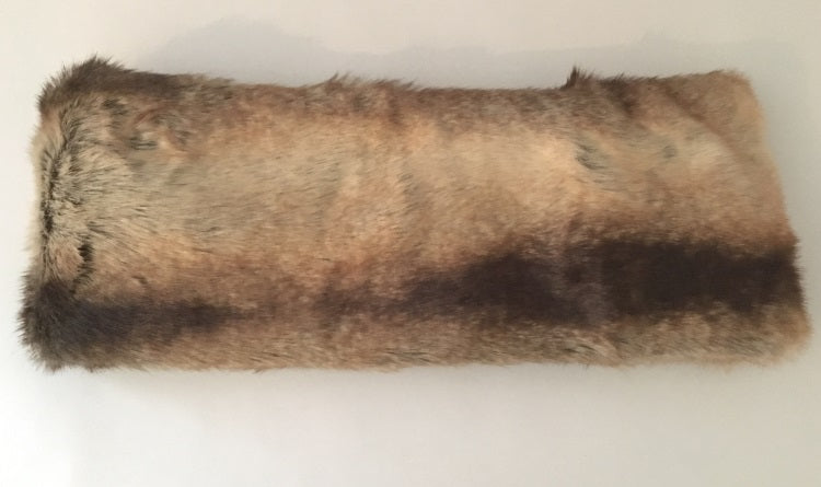 John Norris Luxe Faux Fur Snood - Brown Bear