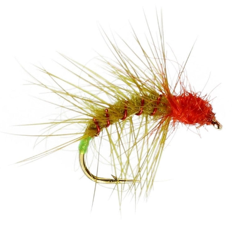thumbnail image 2 of Snatcher Fishing Flies 18 Pack – Olive, Orange, Black/Green Wet Trout Flies, Choice Of Sizes 2 of 11