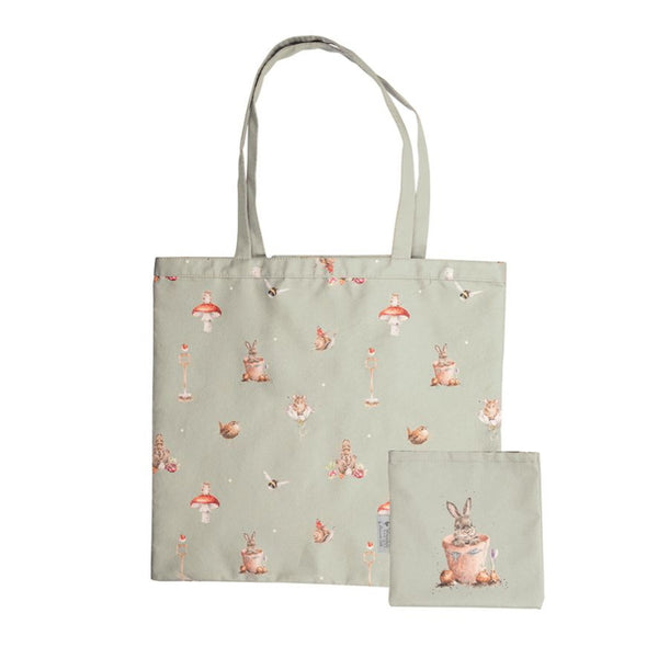 Wrendale Designs Foldable Shopping Bag - Garden Friends Rabbit