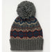 Barbour Case Fair Isle Beanie - Mid Grey