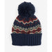 Barbour Case Fair Isle Beanie - Navy/Cordovan