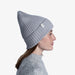 Buff Norval Knitted Beanie - Light Grey