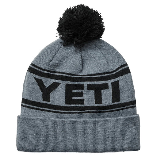 Yeti Logo Retro Knit Beanie - Grey/Black