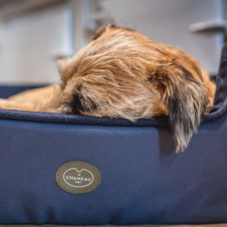 Le Chameau Dog Bed Dark Blue John Norris