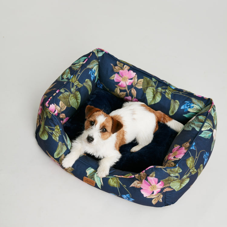 Joules Dog Box Bed Botanical Floral John Norris