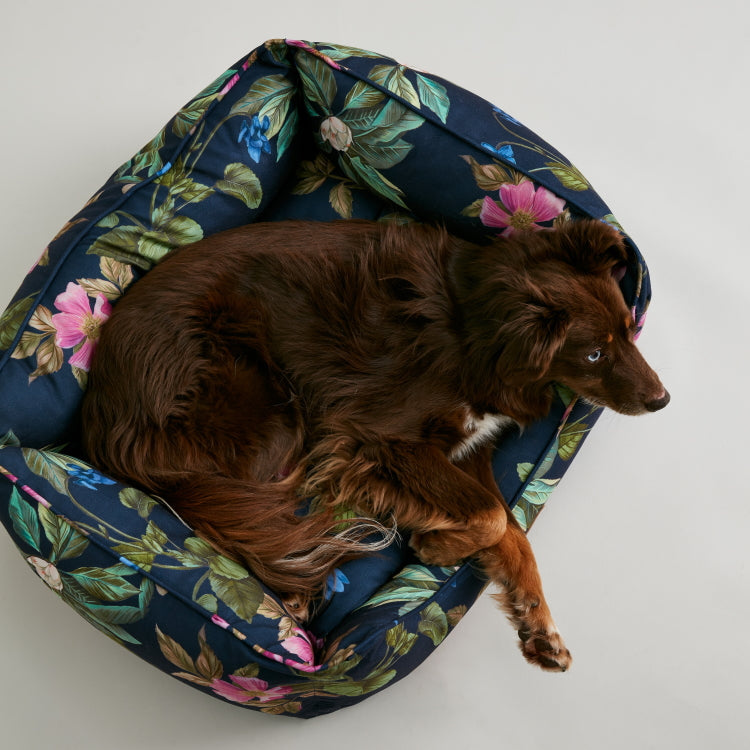 Joules Dog Box Bed Botanical Floral John Norris