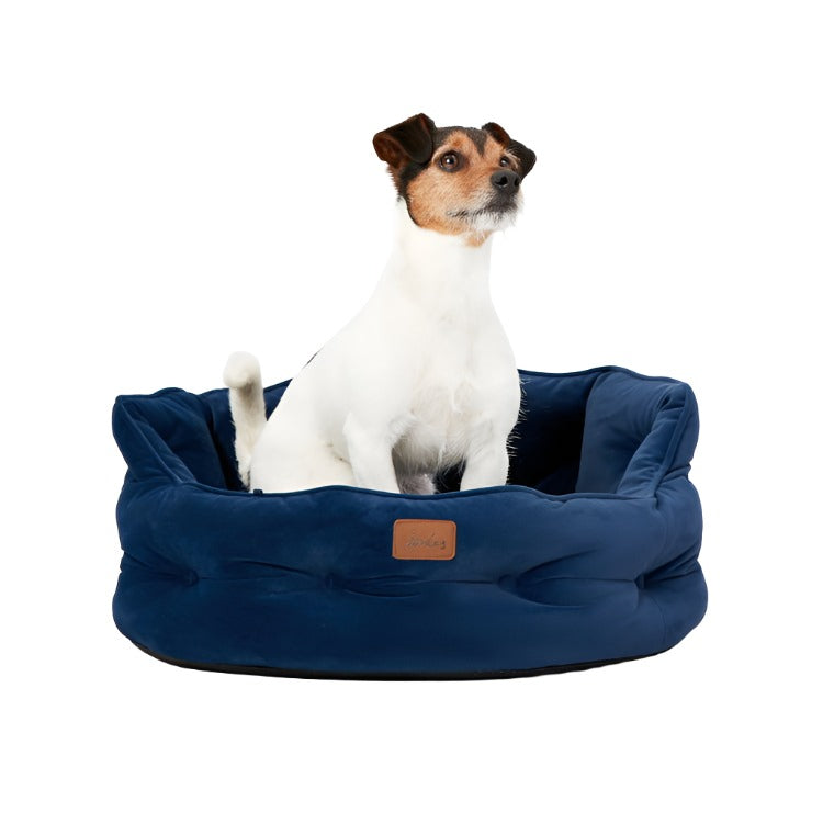 Joules Chesterfield Pet Bed - Navy