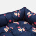 Joules Floral Dog Print Square Pet Bed