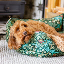 Morris and Co Square Dog Bed - Blackthorn Print