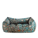 Morris and Co Square Dog Bed - Blackthorn Print