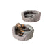 House of Paws Silver Arctic Fox Oval Snuggle Dog Bed