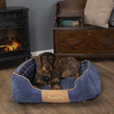 Scruffs Highland Box Dog Bed - Blue