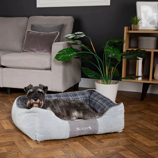 Scruffs Highland Box Dog Bed - Grey