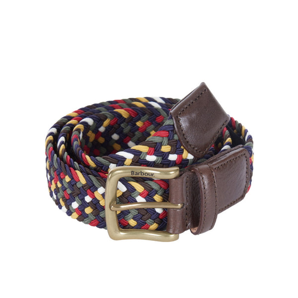 Barbour Tartan Coloured Stretch Belt Gift Box