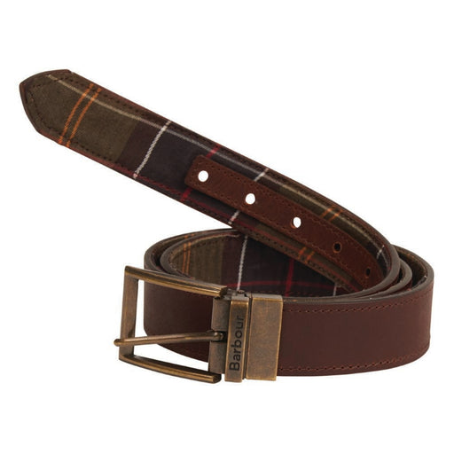 Barbour Reversible Tartan Leather Belt 
