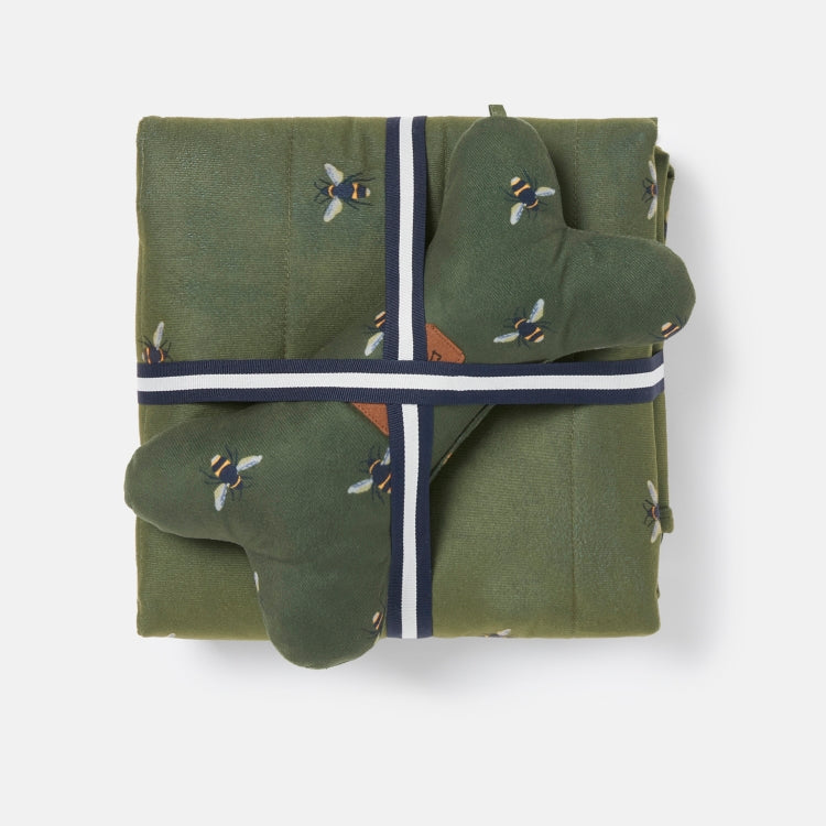 Joules Bee Print Blanket and Comfort Bone Set John Norris